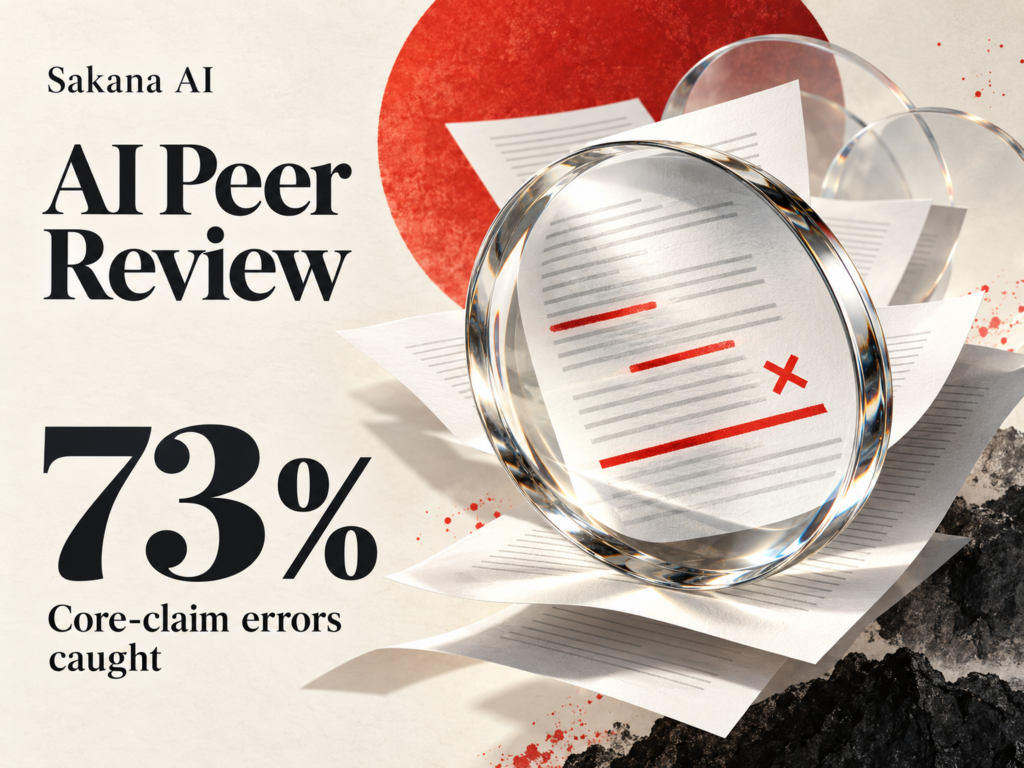 Sakana AI’s LLM Peer Review System Catches 73% of Core-Claim Errors