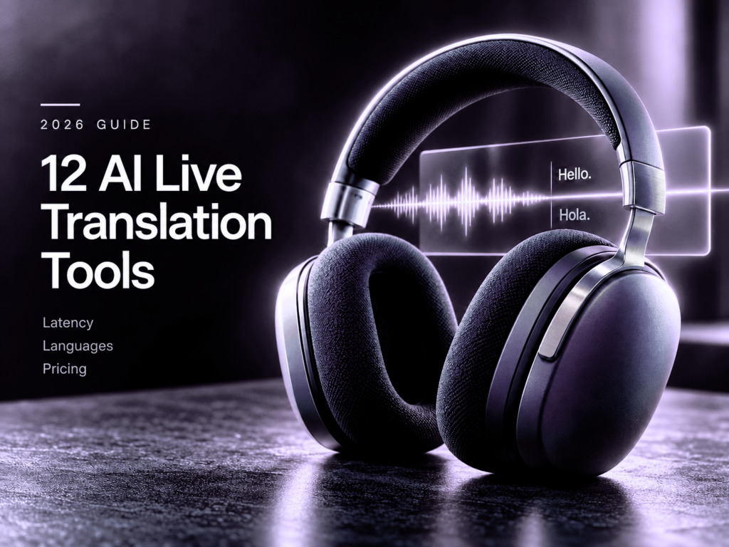 Top 12 AI Live Translation Tools in 2026: Latency, Languages, Pricing